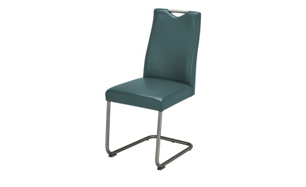 Leder-Schwingstuhl mit Griff  Canto II ¦ blau Stühle > Freischwinger - Höffner