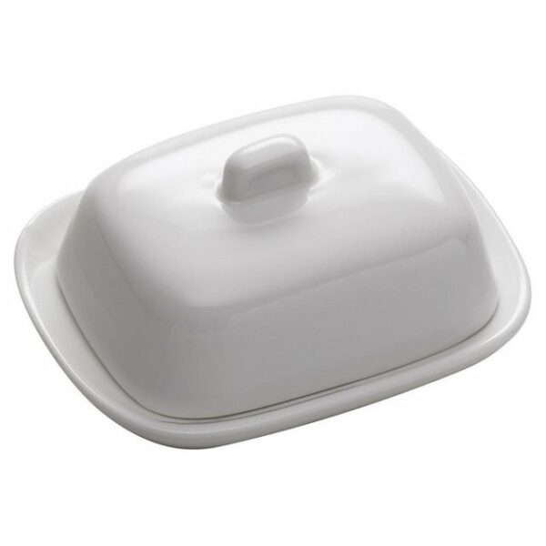 Maxwell & Williams Butterdose Kitchen klein Weiß, Porzellan, (1-tlg)