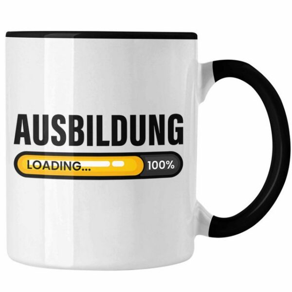 Trendation Tasse Azubi Loading Tasse Geschenk für Azubis Bester Auszubildender Prüfung