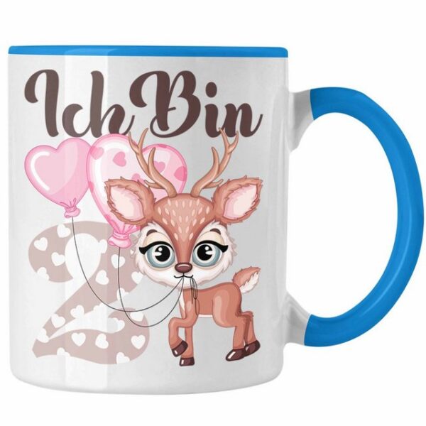 Trendation Tasse Ich Bin 2 Jahre Alt Tasse Geschenk Süßes Reh 2. Geburtstag Geschenkdie