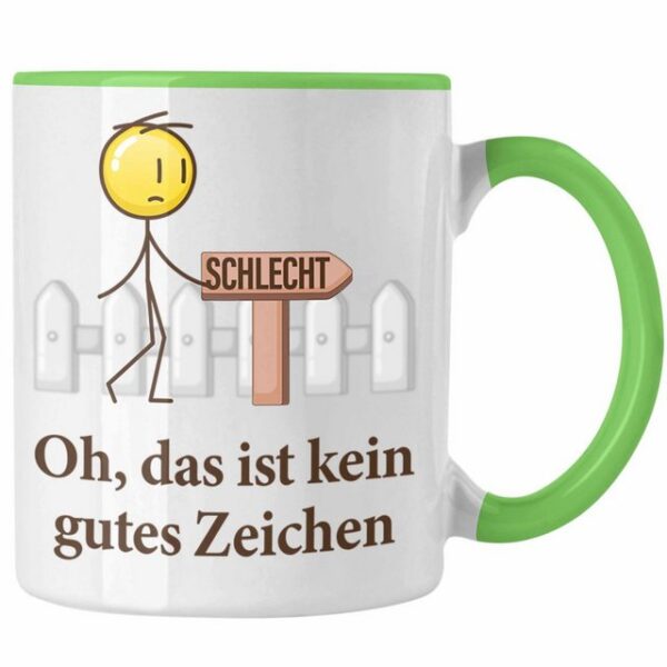 Trendation Tasse Witziger Spruch Kein Gutes Zeichen Männer Geschenkidee Sprüche Humor