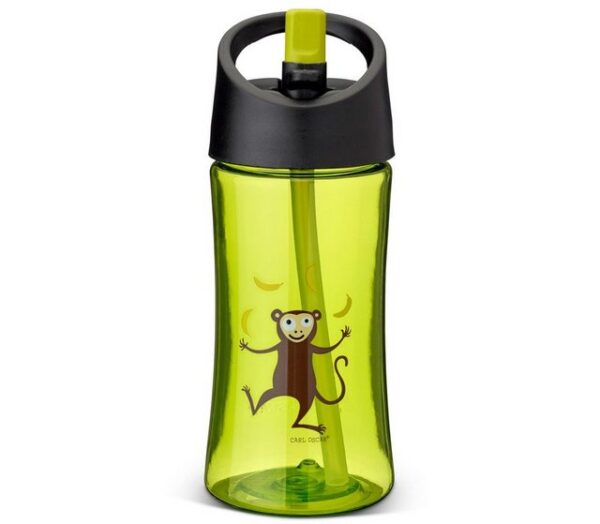 Carl Oscar Trinkflasche Carl-Oscar Kinder Trinkflasche Wasserflasche 350 ml mit Strohhalm
