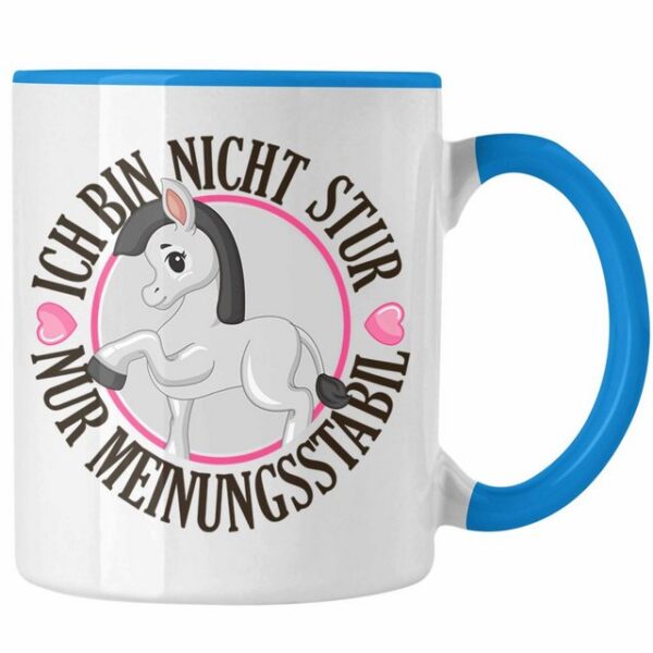 Trendation Tasse Ich Bin Nicht Stur Nur Meinungsstabil Tasse Geschenk Frauen Sprüche Ge