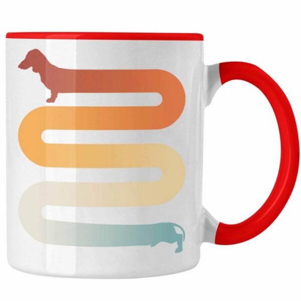 Trendation Tasse Dackel Tasse Geschenke Dachshund Rauhaardackel Lustig Grafik Wurst