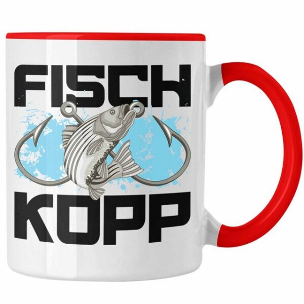 Trendation Tasse Fisch Kopp Tasse Geschenk Norddeutscher Slang Norden Plattdeutsch Lust