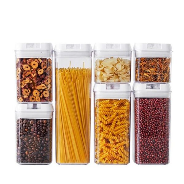 Creliv Vorratsdose mit Geschenkpackung, 7er-Set, Luftdicht & Stapelbar, PS, (7-tlg), Kühlschrank geeignet