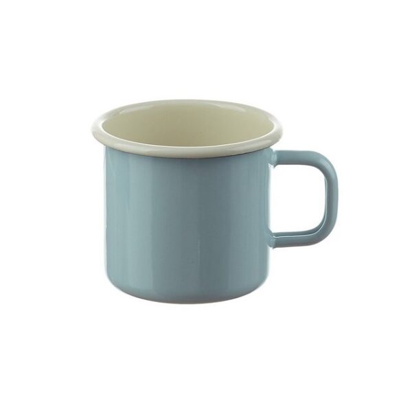 Neuetischkultur Tasse Emaille-Becher 8 cm Retro, Emaille, Kaffeetasse Teetasse Milchtasse