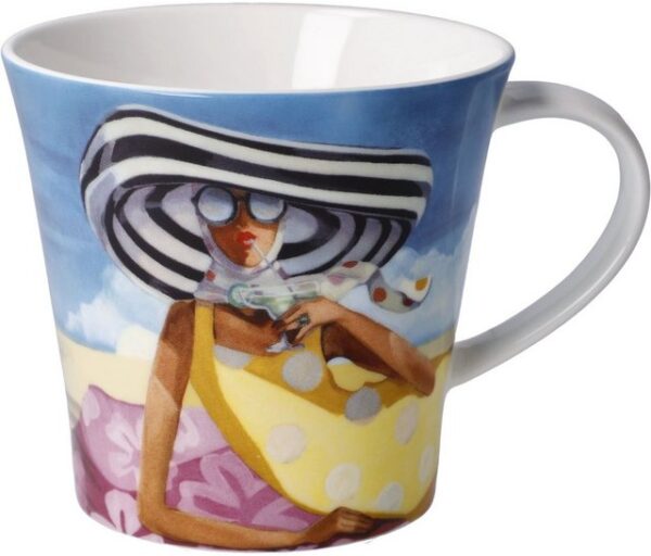 Goebel Tasse Trish Biddle - "Margarita Girl", Fine China-Porzellan, 350ml